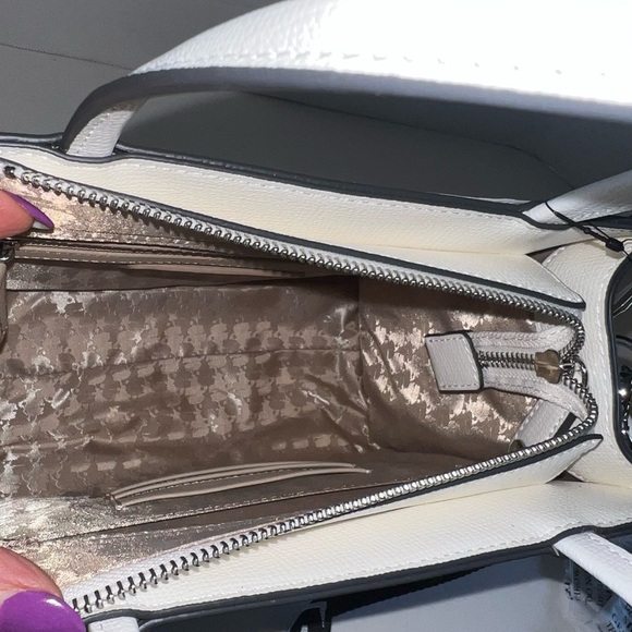 Karl Lagerfeld White Graphic Print Handbag with Logo Strap - Picture 8 of 16